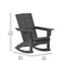 Flash Furniture Gray Adirondack Rocking Chairs with Cupholder, 2PK 2-LE-HMP-1045-31-GY-GG - alternate 3